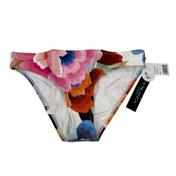 La Blanca Women's Hipster Swimsuit Bottom Floral Rhythm Size 10 NEW - Picture 3 of 9